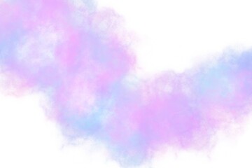 Abstract pink watercolor on white background.The color splashing in the paper.It is a hand drawn.
