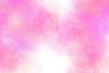 Abstract pink watercolor on white background.The color splashing in the paper.It is a hand drawn.
