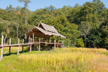 Pai Bamboo Bridge (Boon Ko Ku So) in Pai, Mae Hong Son Province, Thailand.