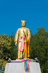 Statue of Praya Singhanaj Raja (first governor of Mae Hong Son) in Mae Hong Son, Thailand.