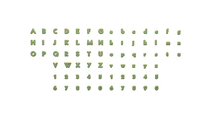 2717 written by individual letters on the wall by 3D rendering using a white background and casting shadow from top light