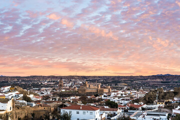 Obraz premium Sunrise in Guadix, Granada, Andalusia, Spain.