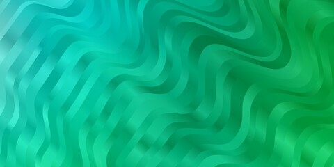 Light Green vector background with lines. Colorful illustration in circular style with lines. Design for your business promotion.