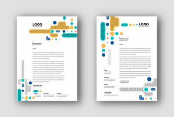 Business letterhead templates design, Vector illustration.