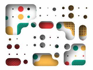 Seamless abstract pattern promotion dynamic geometric circle shapes. Pattern for cover design, poster, banner, card, greeting, business, decoration.