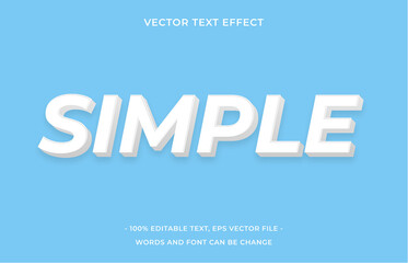 Simple editable text effect