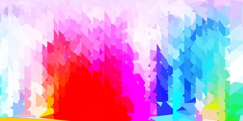 Obraz premium Light multicolor vector abstract triangle background.