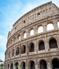 Fototapeta na wymiar Colosseum in Rome against the sky