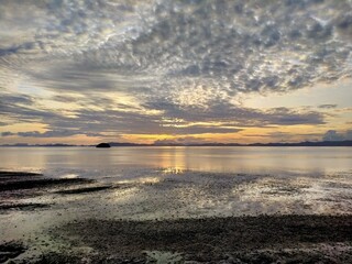 The morning sunrise in Phuket