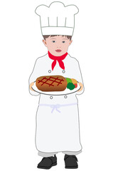 子供シェフ　イラスト