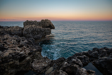 Sea view Cyprus golden hour vanilla sky  