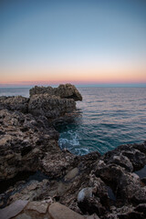 Sea view Cyprus golden hour vanilla sky  