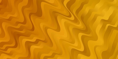 Light Orange vector texture with wry lines. Brand new colorful illustration with bent lines. Template for your UI design.