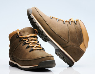 Pair of hiking shoes