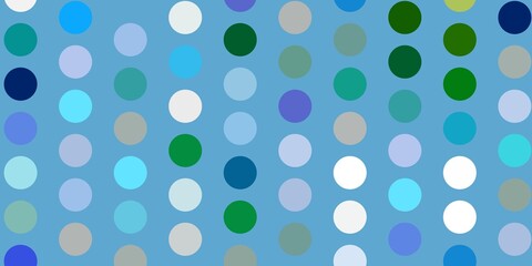 Fototapeta na wymiar Light blue, green vector background with bubbles.