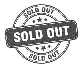 sold out stamp. sold out label. round grunge sign