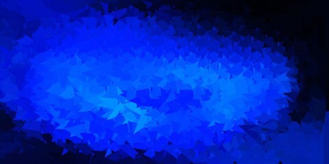 Dark blue vector geometric polygonal layout.