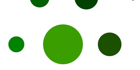 Light Green vector background with circles. Abstract illustration with colorful spots in nature style. Pattern for business ads.