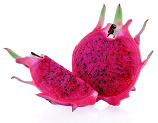 dragon fruit isolated on white background