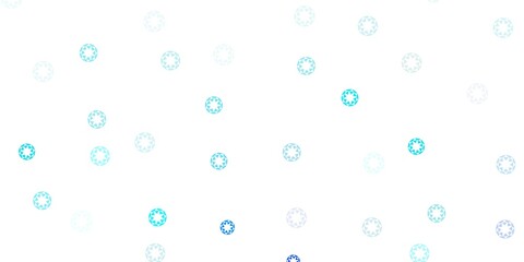 Obraz na płótnie Canvas Light blue vector pattern with spheres.