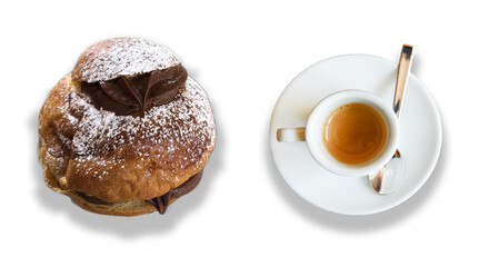 caffè brioches cioccolato cornetto farcita cioccolato 