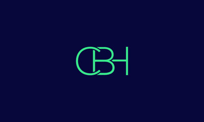 Alphabet letter icon symbol monogram logo CBH
