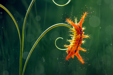 Caterpillar on Leaf