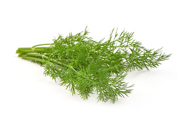 Dill, isolated on white background