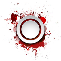 Obraz premium Banner blot presentation, vector splash poster. Graphic composit