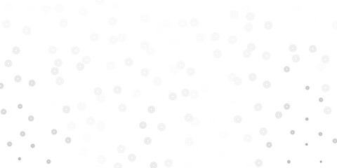 Light gray vector natural backdrop with flowers.