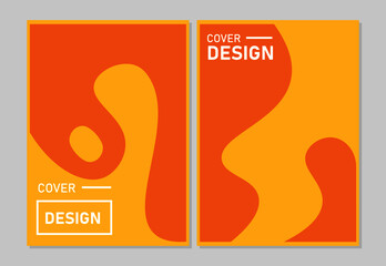 flyer or cover design paper cut template