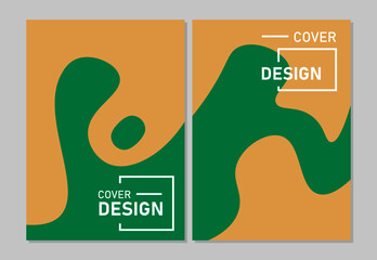 flyer or cover design paper cut template