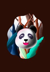 Panda illustration 