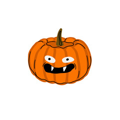Pumpkin Jack. Scary and funny face