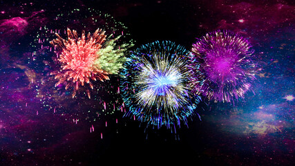 Fireworks for your backgrounds in compositions