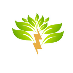 Creative symbol concept for renewable energy
