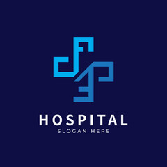 Fototapeta premium Health logo with initial letter FE, E F, F E logo designs concept. Medical health-care logo designs template.