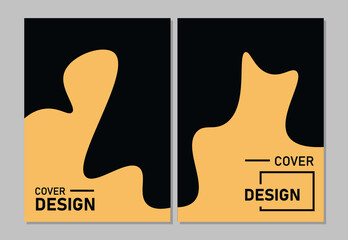 Cover design modern template paper cut design abstract background