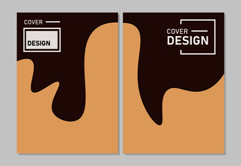 Cover design modern template paper cut design abstract background