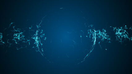 Abstract technology network background.