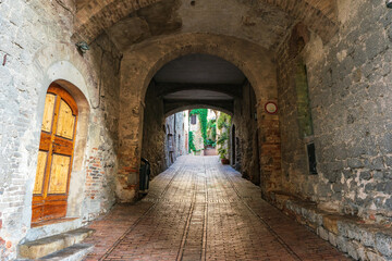 Fototapeta na wymiar 世界遺産の街サン ジミニャーノの風景