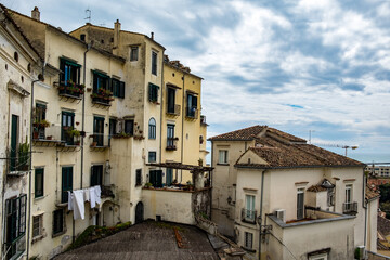 De Altstadt von Salerno in Italien