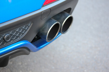 Performance vehicle chrome exhaust tips