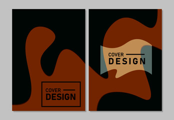 Cover design modern template paper cut design abstract background