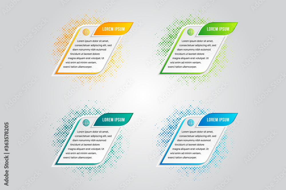 Poster modern, clean, design template fully editable can be used for infographics, diagonal colorful, graph