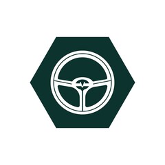 steering wheel logo