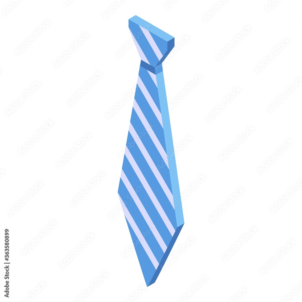 Poster it administrator tie icon. isometric of it administrator tie vector icon for web design isolated on 