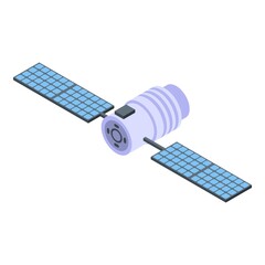 Administration space satellite icon. Isometric of administration space satellite vector icon for web design isolated on white background