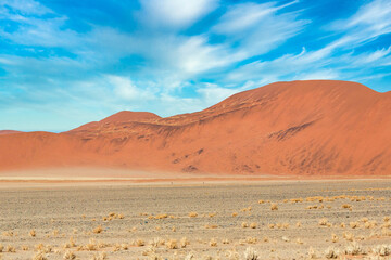 Sand Dune Landscape at Sossusvlei in the Namib Desert, Namibia, Africa

