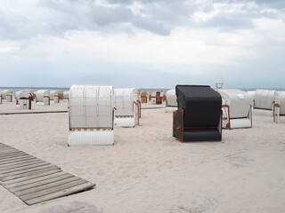 empty beach chair